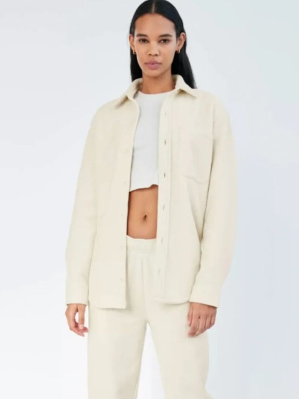 TNA polar fleece shacket